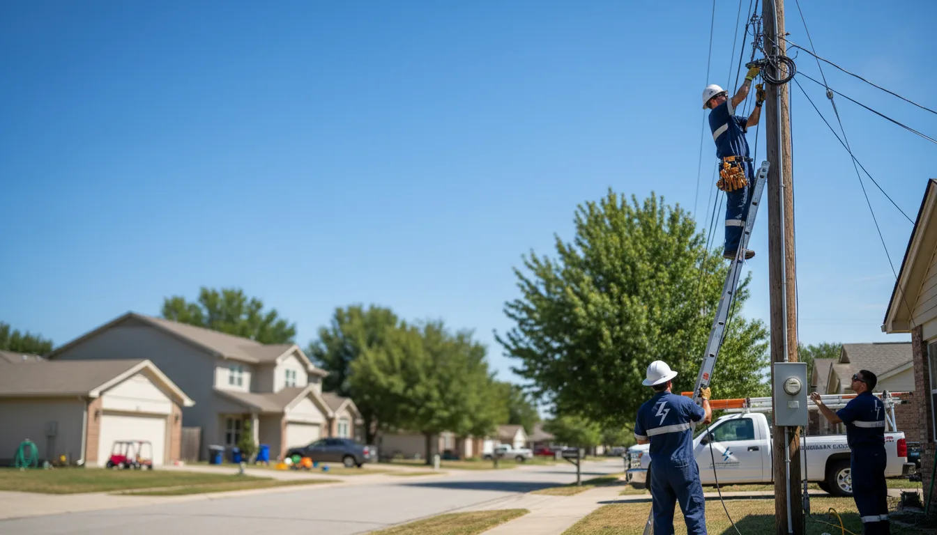Residential electrician providing installation services in San Antonio, FL